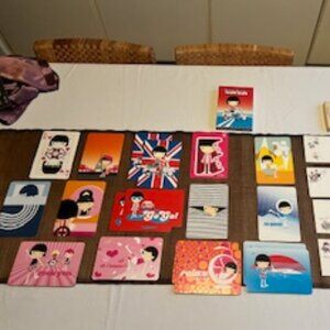 Assorted Japanese Stationery & Vintage Postcards – 60s/70s Mod BonBon Design NEW